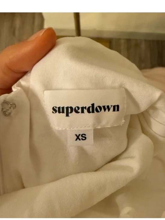 Superdown Revolve Brynn Ruched Midi Dress in White XS - Picture 8 of 10